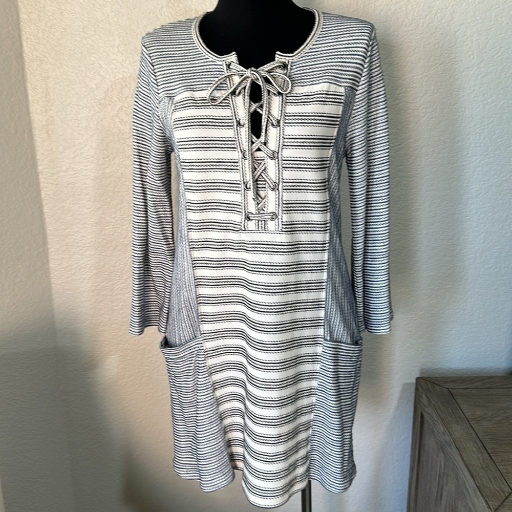 BCBGMAXAZRIA Womens Lani Embroidered Tunic Dress Size Small - Picture 3 of 14